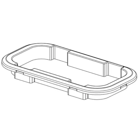 Habillage hublot Standard T4 Gauche - blanc