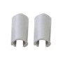 Caches plastiques pour charnières Low Profile x10 - blanc