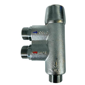 Mitigeur thermostatique 1/2'' mâle - 15 mm et clapet anti-retour (en vrac)