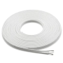 Câble d'enceinte à conducteur parallèle blanc - 12 AWG, 380'. Vendu au mètre.