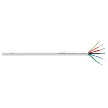 Bobine de 2 câbles 16 AWG et 4 câbles AWG 16 - Blanc. Vendu au mètre