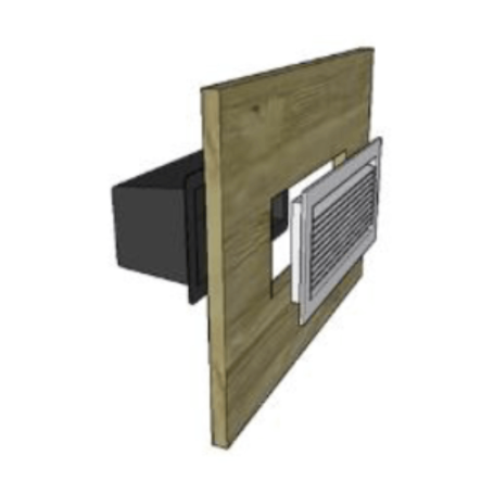 Diffuseur d'air - 310 x 134 x 122 mm