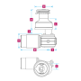 Kit d'électrification pour winch Ocean 48ST - 24V
