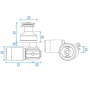 Kit winch électrique EVO 70 - 24V - Aluminium gris - 3 vitesses