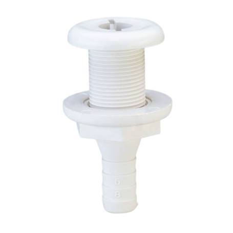 Passe-coque en polypropylène blanc - Ø 19 mm