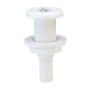 Passe-coque en polypropylène blanc - Ø 19 mm