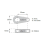 Barre de liaison Pro Installer 400A Link Z - 2 connexions