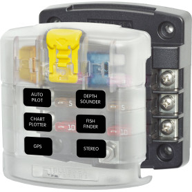 Boîtier porte-fusible 6 circuits et 1 entrée positive ST Blade Fuse Block - sans barrette négative