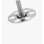 M1 - Fixations avec goujon fileté tête ronde Ø 23 mm - Acier zingué (M6x30) (sachet de 10)