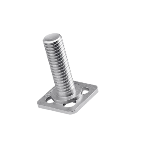 BIGHEAD M1 - Fixations avec goujon fileté tête carrée 15x15mm - INOX (M4x12) (sachet de 10)