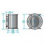 Tunnel GRP pour propulseur de poupe 250TT