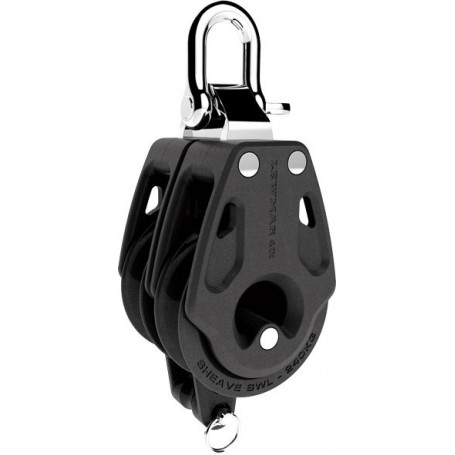 Poulie Control double & ringot - 40 mm