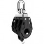 Poulie Control triple & ringot - 40 mm