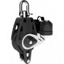 Poulie Control simple, ringot & taquet - 40 mm