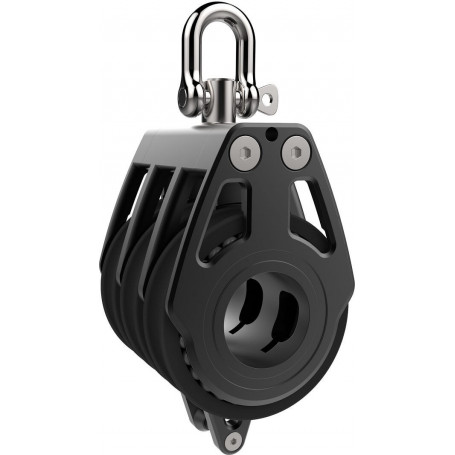Poulie Racing triple & ringot - 80 mm
