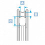 Poulie de drisse Racing HR - 60 mm