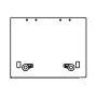 Panneau de pont Flush T54 - gris foncé