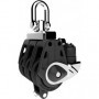 Poulie Control triple avec ringot & taquet - 30 mm