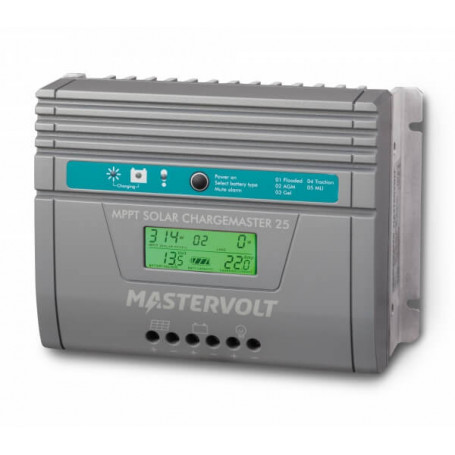 Régulateur de charge solaire MPPT - détection auto. 12/24V - 25A