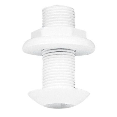Passe-coque fileté avec collerette flush Ø19,5 mm