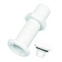 Passe-coque avec bouchon rond et joint torique, fermeture quart de tour - Ø43 mm
