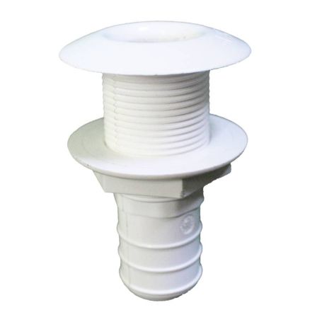 Passe-coque cannelé avec collerette standard 32 mm pour tuyau Ø28/35 mm