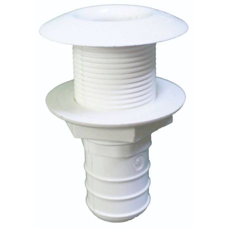 Passe-coque cannelé avec collerette standard Ø30 mm, pour tuyau Ø25 mm 