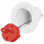 Nable de pont pour essence, Ø51 mm - plastique blanc