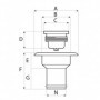 Nable de pont pour essence Ø51 mm - plastique