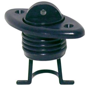 Douille ovale avec bouchon captif - 60 x 30 mm - blanc