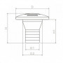 Nable plastique avec bouchon Ø38 mm