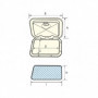 Trappe d'accès Top Line 353 x 606 mm - grise