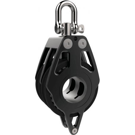 Poulie Racing double & ringot - 80 mm