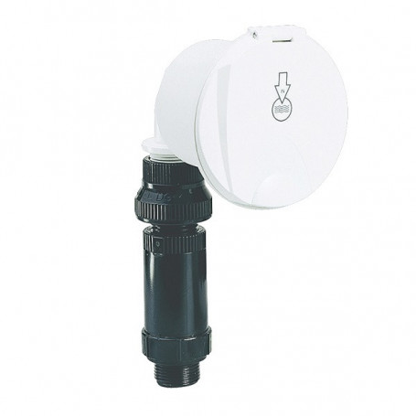 Boîtier simple entrée d'eau, embout droit