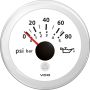 Manomètre pression huile 0-5 bar 0-80 psi - 10-184 Ohm - Viewline