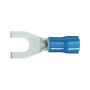 Cosse fourche Ø 1.5 - 2.5 mm² - Ø5 mm - bleue
