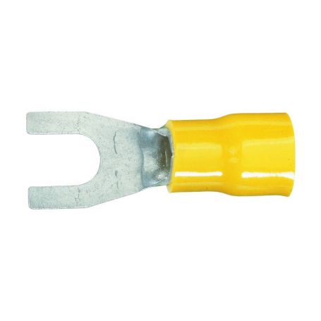 Cosse fourche Ø 4 - 6 mm² - Ø8 mm - jaune