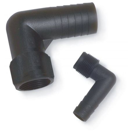 Coude cannelé mâle/femelle - Ø 31mm