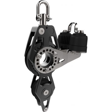 Poulie Racing violon, ringot & taquet - 60 mm