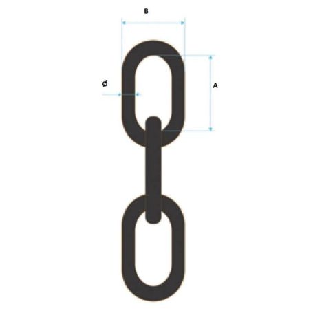 Chaîne Acier Galvanisé 6 Mm - 1 Mètre - Charge 225 Kg - Maillons Robuste Pour Sécurité & Bricolage